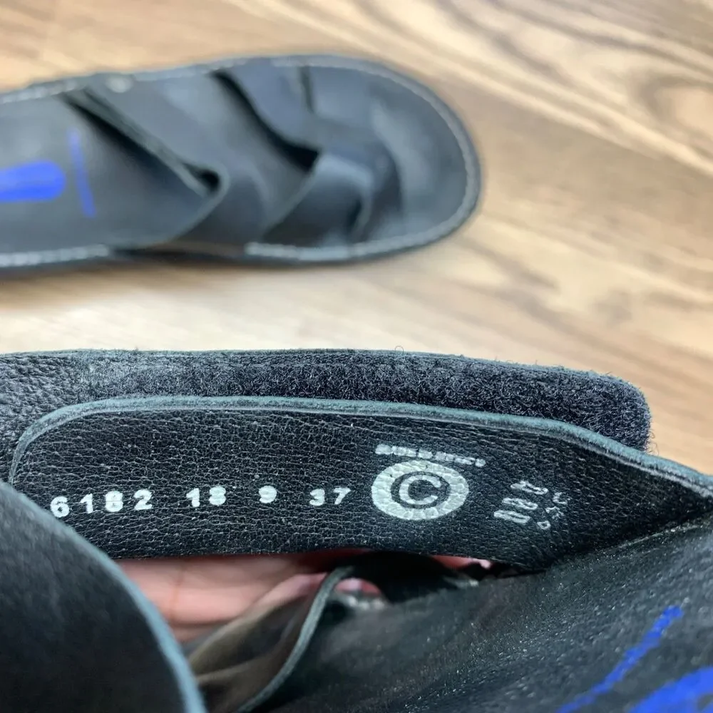 Wolky Women's Orthopedic Black Strappy Flip-Flops, Size EU 37 US 6‎ -7 Sandals